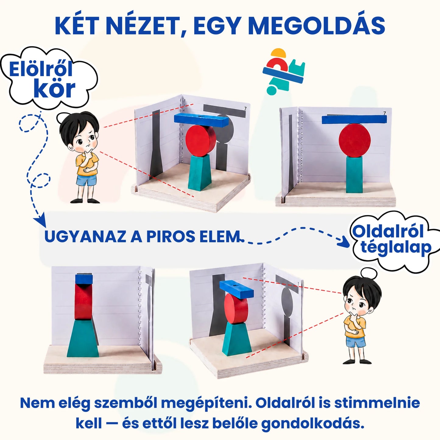 Ludikoo™ – Térlátást fejlesztő logikai építőjáték gyerekeknek