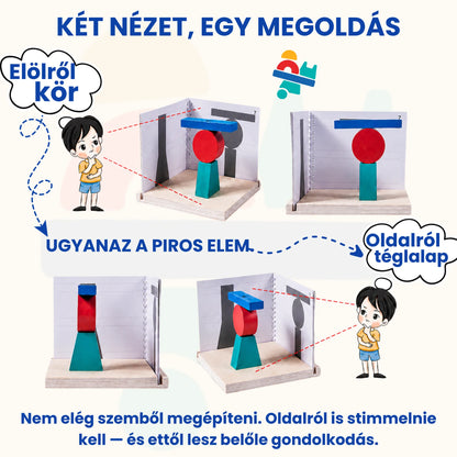Ludikoo™ – Térlátást fejlesztő logikai építőjáték gyerekeknek